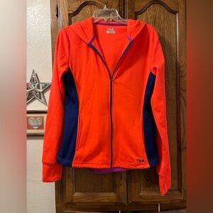 Fila Vibrant Orange Fleece Hoodie